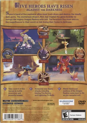 Spyro - A Hero's Tail box cover back